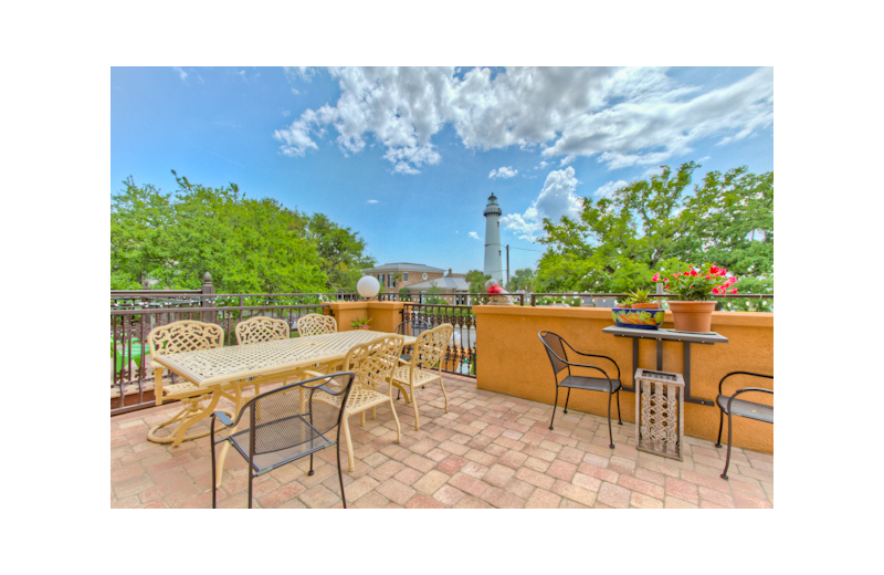 Patio at Ocean Inn & Suites.