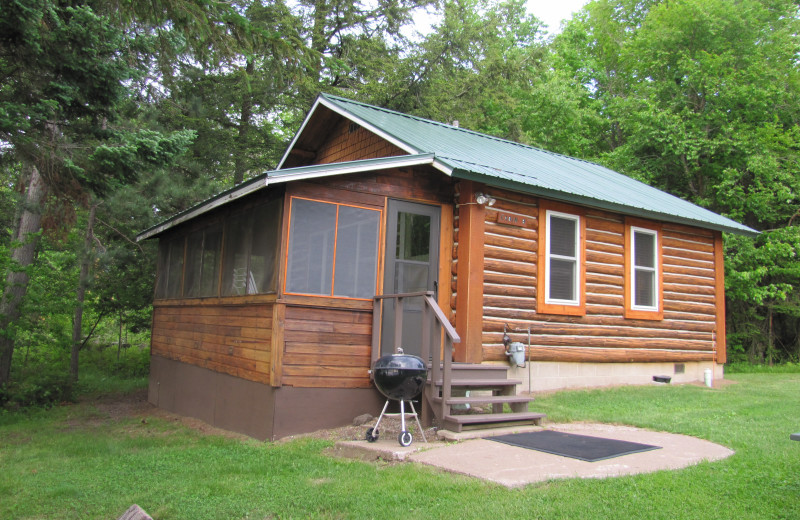 Cabin at Flambeau Forest Resort.