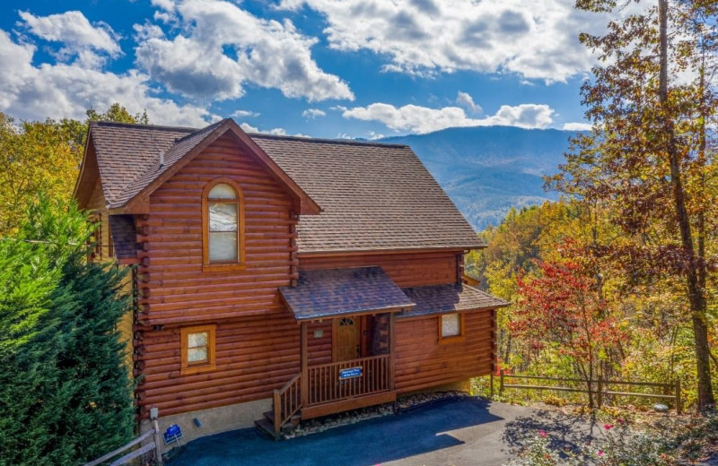 Cabin exterior at American Patriot Getaways, LLC.