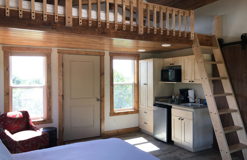 Guest bedroom at Stone Canyon Inn.