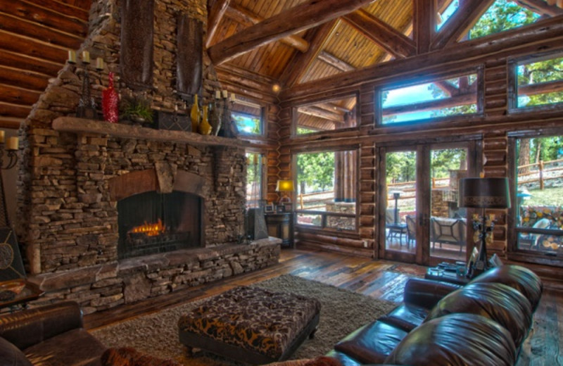 Rental living room at Pagosa Springs Accommodations.