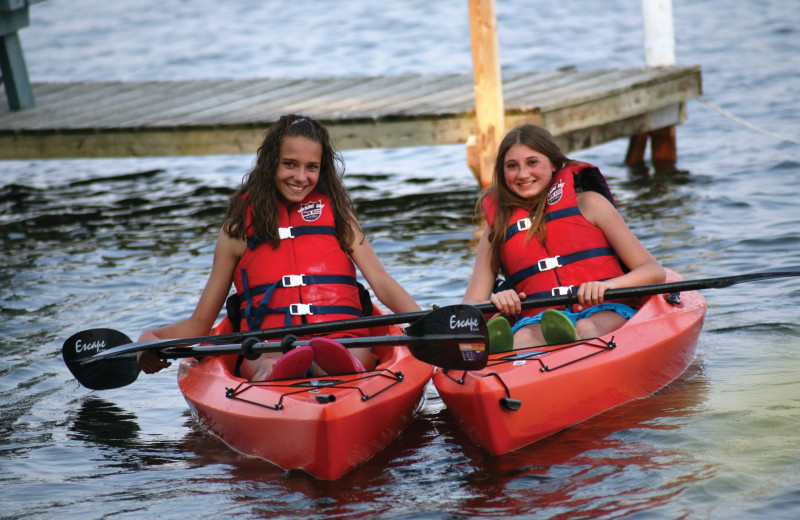 Kayaking at Southview Cottages Resort.