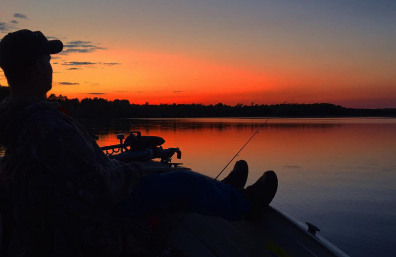 Fishing at Lakewood Lodge.