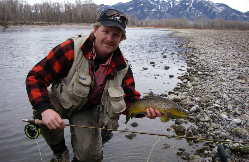 Fishing at Galloup's Slide Inn.