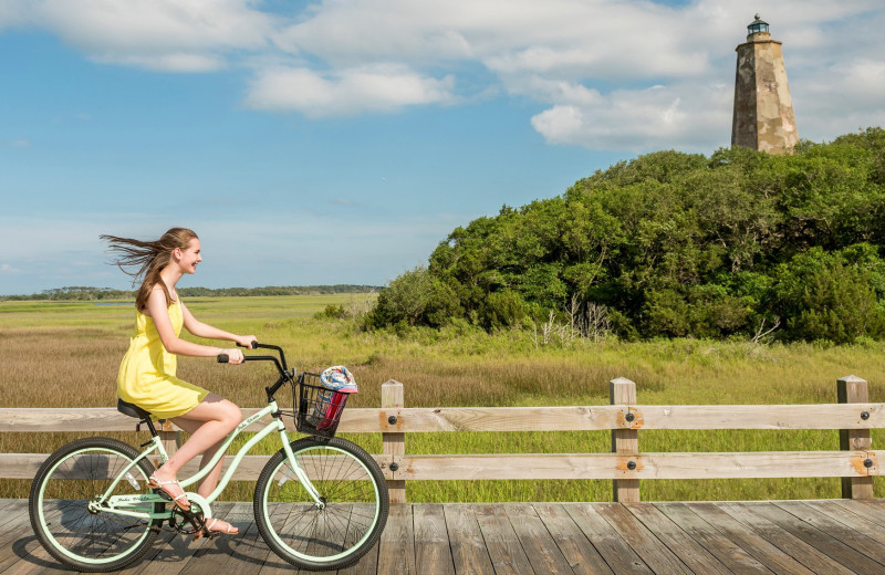 Biking at Bald Head Island Limited.