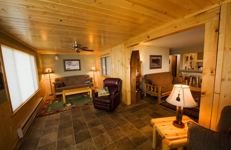 Guest living room at Chateau LeVeaux.