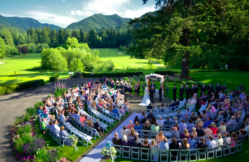 Outdoor wedding at The Resort at the Mountain.