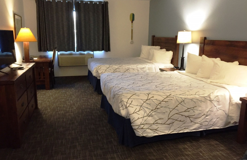 Guest room at Open Hearth Lodge.