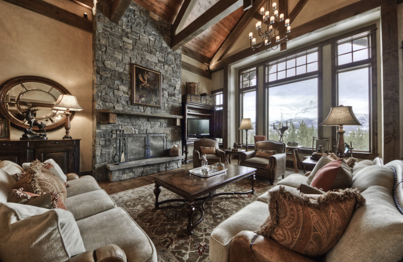 Rental living room at Big Sky Luxury Rentals.