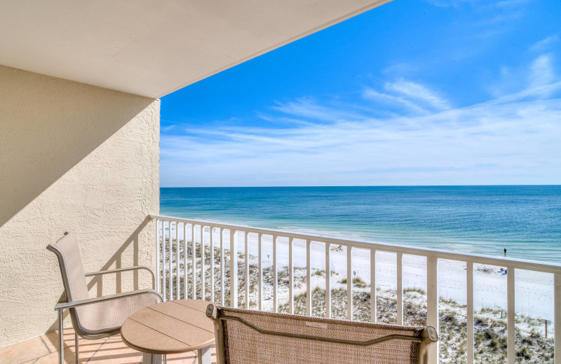 Rental balcony at Bender Realty Vacation Rentals.