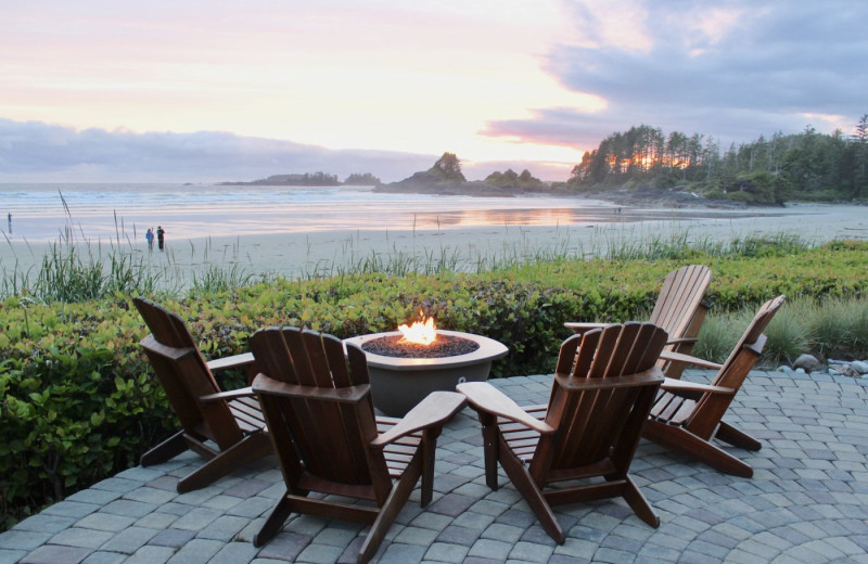 Patio at Long Beach Lodge Resort.