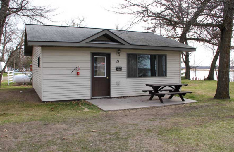 Cabin exterior at Ballard's Resort.