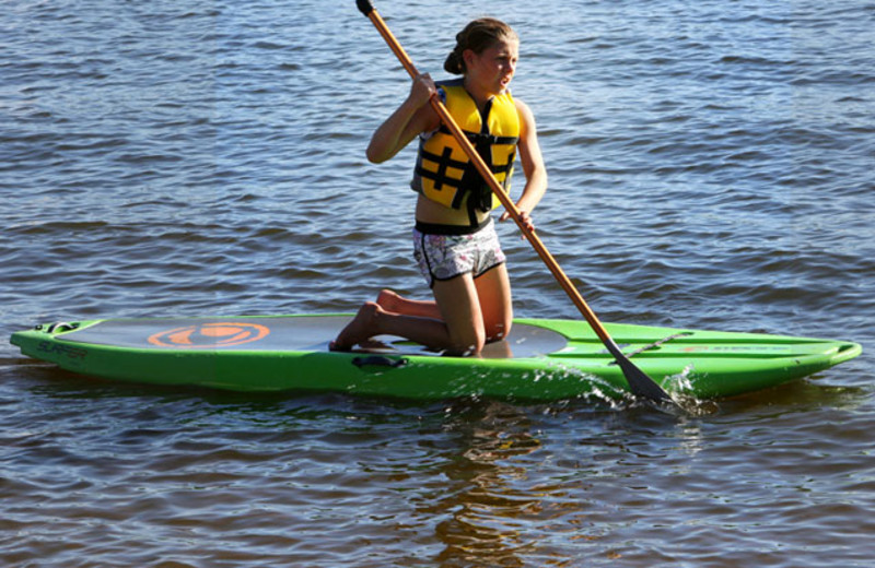 Kayaking at Wild Eagle Lodge.