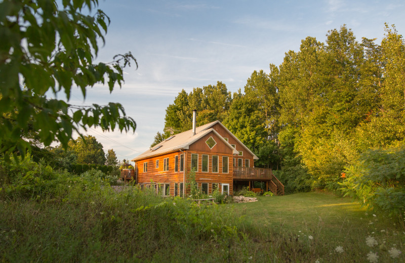 Cottage exterior at Door County Cottages.