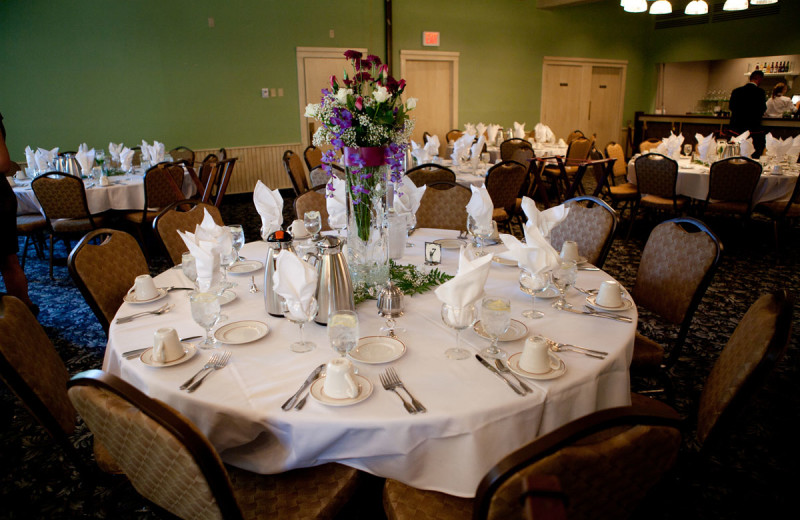 Wedding table at  Landmark Resort. 