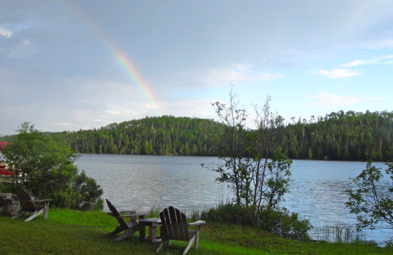 Lake view at Loon Lake Lodge.