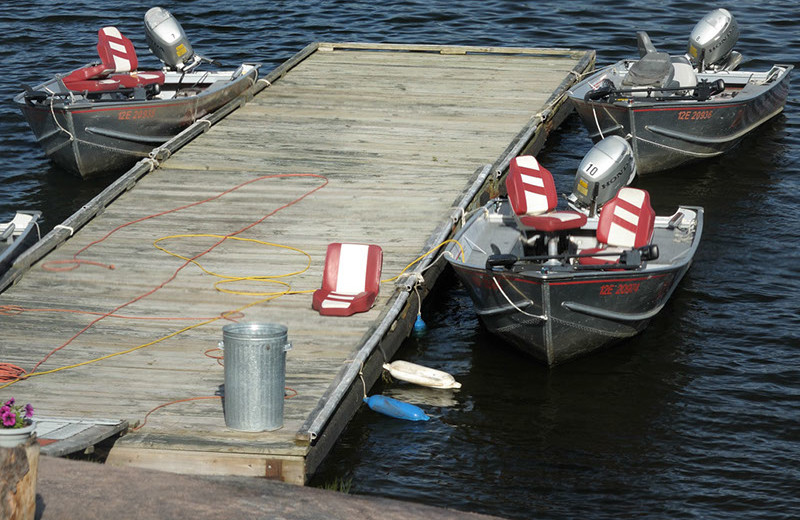 Dock at Rough Rock Lodge.