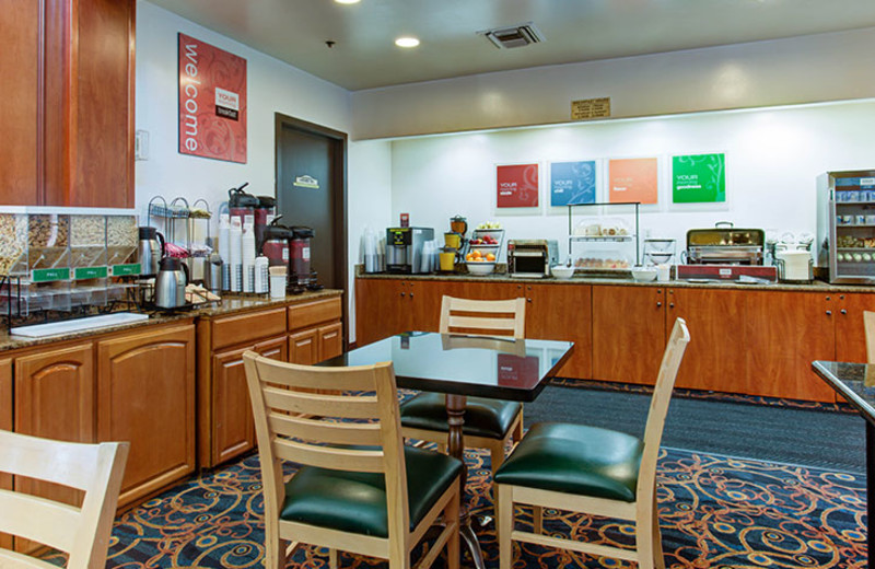 Continental Breakfast Dining Area at Comfort Inn & Suites San Francisco Airport North