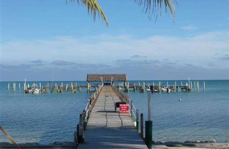 Rental fishing dock at Keys Holiday Rentals, Inc.