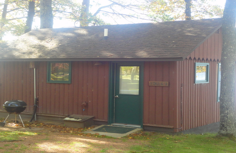 Cabin exterior at Pitlik's Sand Beach Resort.