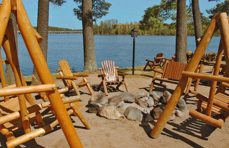 Fire pit at The Beacons of Minocqua.