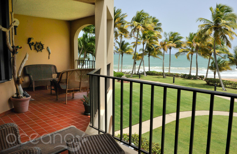 Balcony view at Oceano Beach Resort.