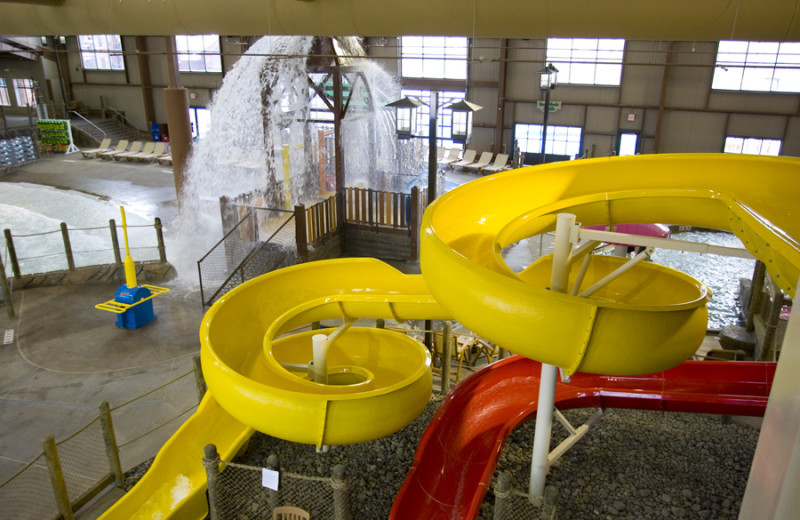 Indoor water park at Hope Lake Lodge & Indoor Waterpark.