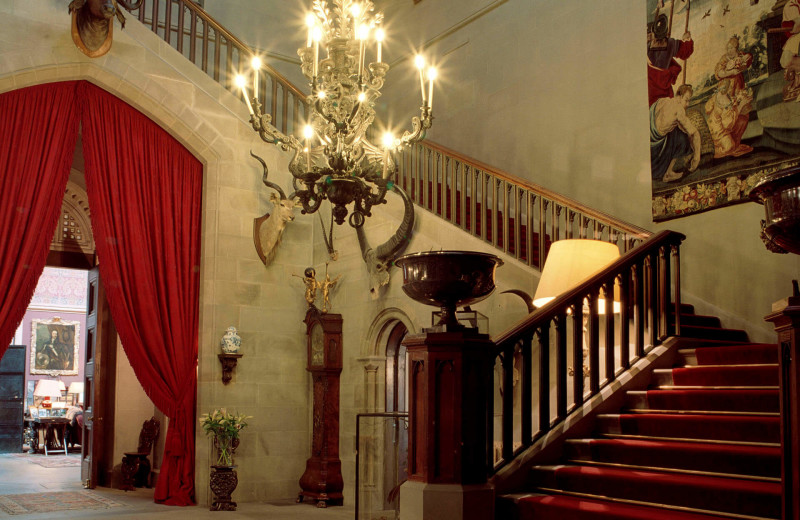 Castle foyer at Luxury Castle Hire.