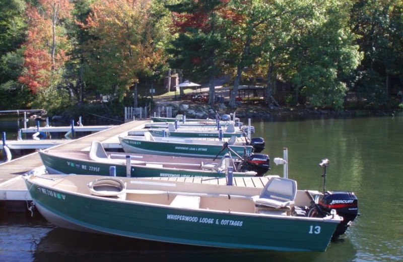 Boat rental at Whisperwood Lodge and Cottages.