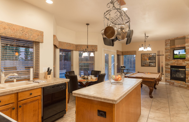 Rental kitchen at Padzu Vacation Homes - Scottdale.