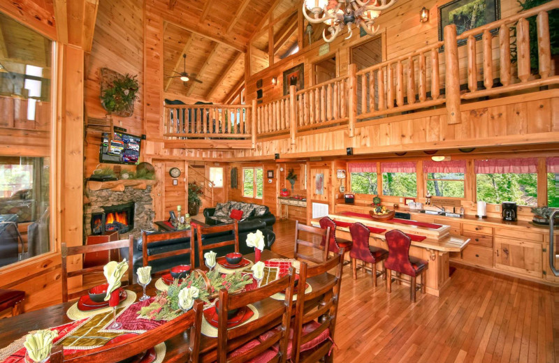 Rental interior at American Mountain Rentals.