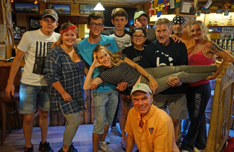 Family at St. Hazards Resort.