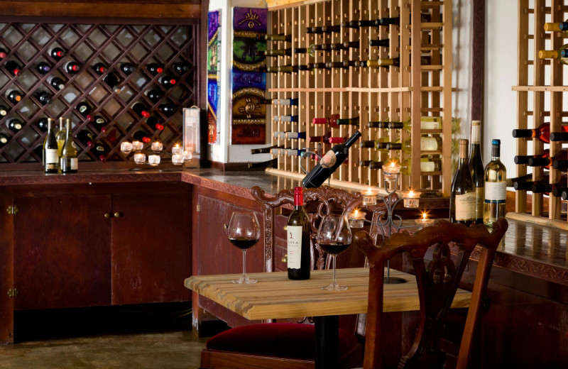 Wine cellar at HideAway Country Inn.