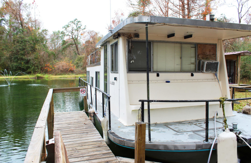 Boathouse at Berry Creek Cabins.