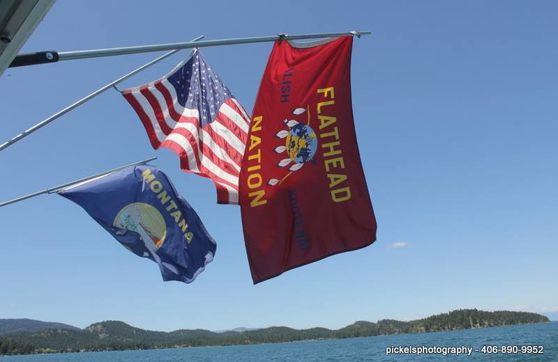 Flags on the Lake at the Best Western PLUS KwaTaqNuk Resort