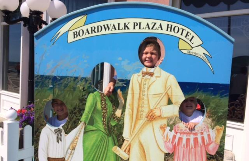 Family at Boardwalk Plaza Hotel.