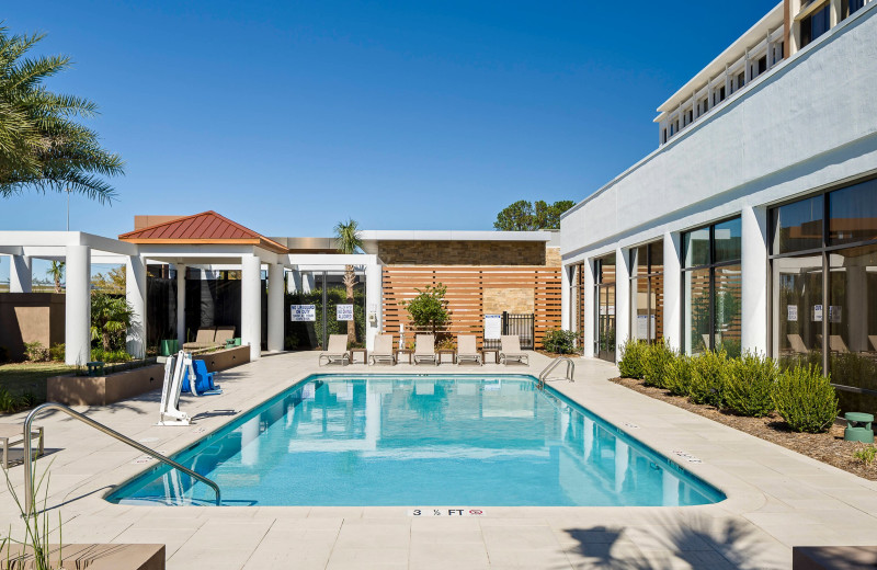 Outdoor pool at North Charleston Marriott.