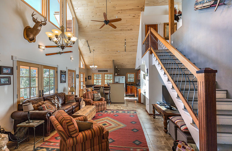 Rental living room at Durango Colorado Vacations, LLC.