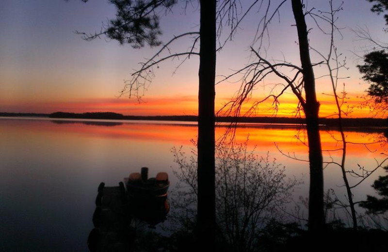 The lake at Northland Lodge.