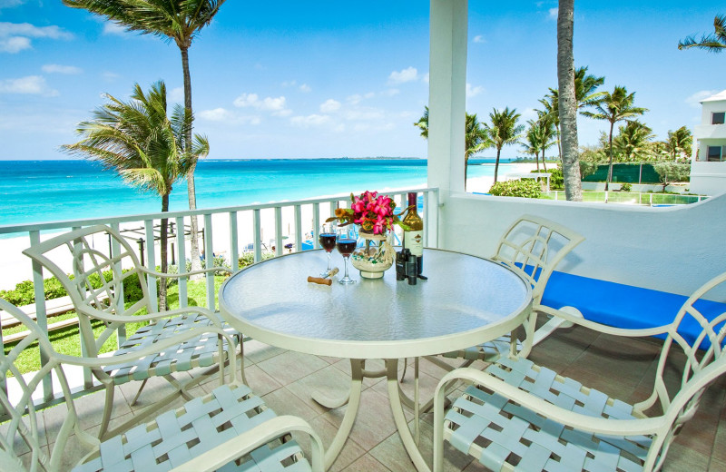 Guest balcony at Paradise Island Beach Club.