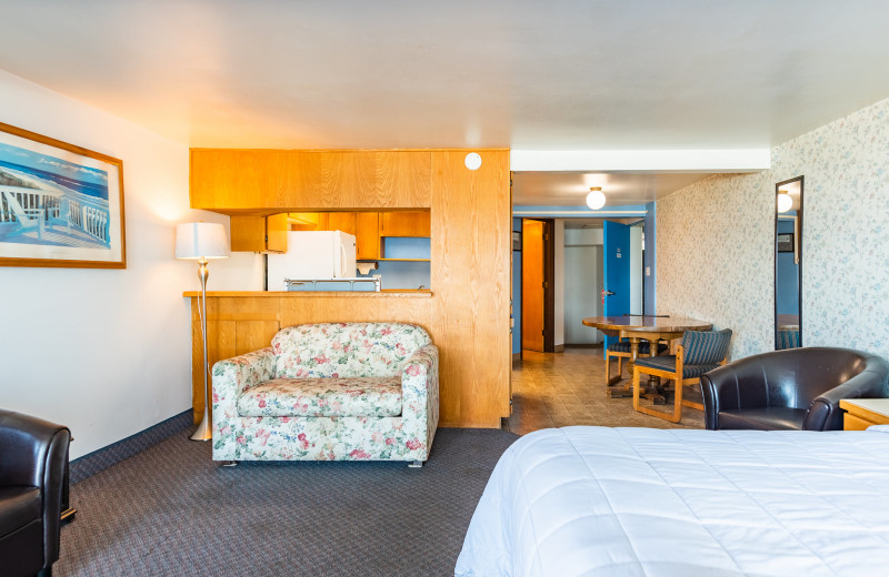 Guest room at Seagull Beachfront INN.