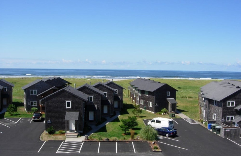Exterior view of Lighthouse Oceanfront Resort.