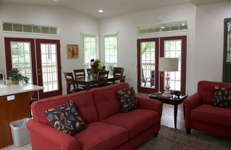 Guest living room at Wonder Valley Ranch Resort.