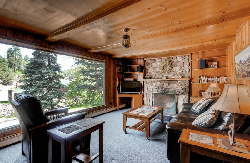 House living room at Colorado Bear Creek Cabins.