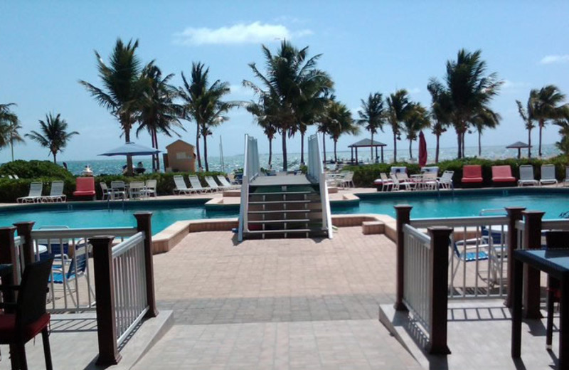 Outdoor pool at Holiday Inn Resort Grand Cayman Hotel.