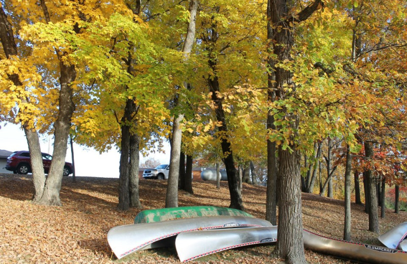 Canoeing at McQuoid's Inn & Event Center.