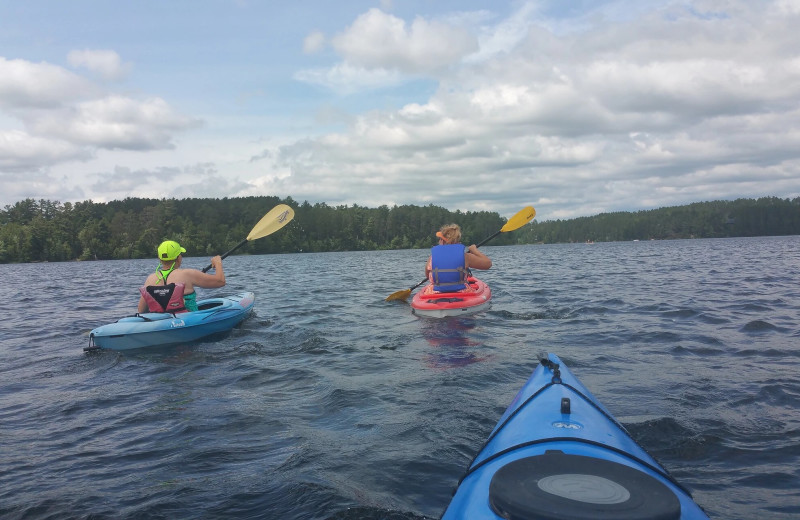 Kayaking at Pine Beach Resort-Side Lake.