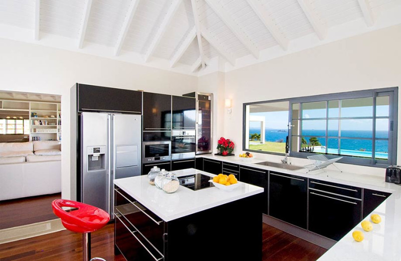 Villa kitchen at Island Properties Luxury Rentals.