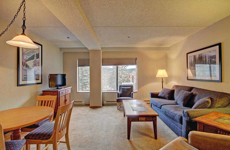 Guest living room at Beaver Run Resort & Conference Center.