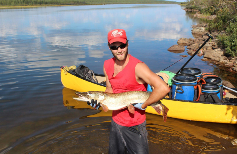 Fishing at Churchill River Canoe Outfitters.